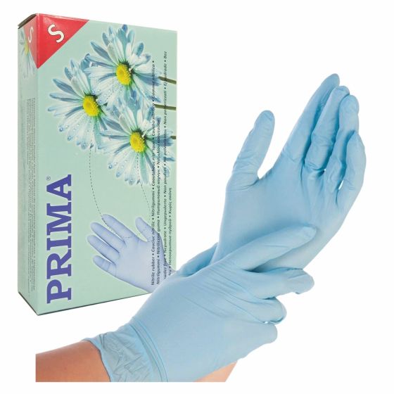 vinyl prisma handschoenen blauw
