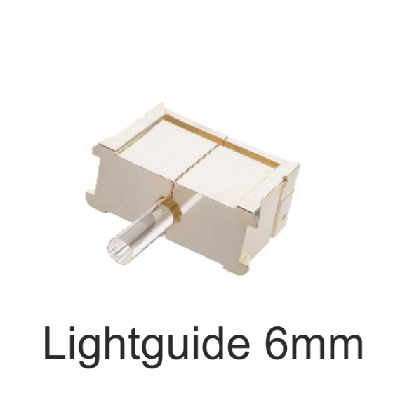 Sapphire lightguide rond, 6mm