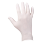 Nitril handschoen, poedervrij, wit, maat s