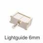 Sapphire lightguide rond, 6mm